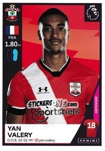 Sticker Yan Valery - Premier League Inglese 2020-2021 n. 505 - Panini