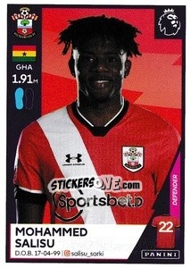 Figurina Mohammed Salisu - Premier League Inglese 2020-2021 - Panini