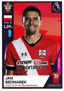 Sticker Jan Bednarek - Premier League Inglese 2020-2021 - Panini