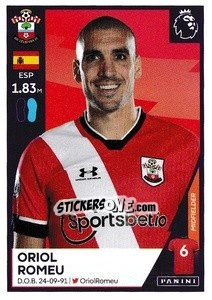 Sticker Oriol Romeu - Premier League Inglese 2020-2021 n. 508 - Panini