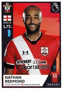Sticker Nathan Redmond - Premier League Inglese 2020-2021 - Panini