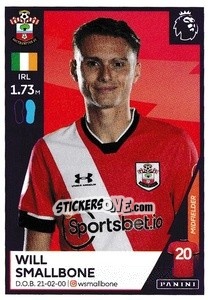 Cromo Will Smallbone - Premier League Inglese 2020-2021 - Panini