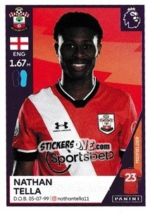 Figurina Nathan Tella - Premier League Inglese 2020-2021 - Panini