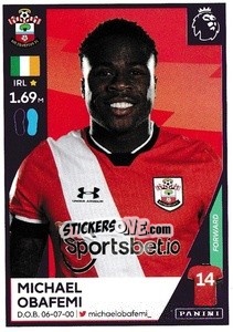 Sticker Michael Obafemi - Premier League Inglese 2020-2021 - Panini