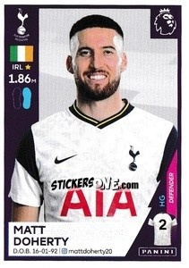 Sticker Matt Doherty - Premier League Inglese 2020-2021 - Panini