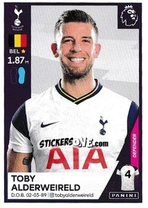 Sticker Toby Alderweireld - Premier League Inglese 2020-2021 - Panini