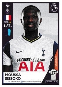 Sticker Moussa Sissoko - Premier League Inglese 2020-2021 - Panini