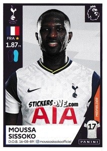 Sticker Moussa Sissoko - Premier League Inglese 2020-2021 n. 540 - Panini