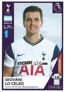 Cromo Giovani Lo Celso - Premier League Inglese 2020-2021 - Panini