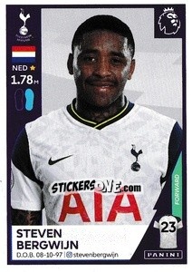 Sticker Steven Bergwijn - Premier League Inglese 2020-2021 n. 549 - Panini