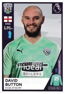 Figurina David Button - Premier League Inglese 2020-2021 - Panini