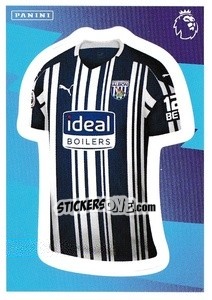 Sticker Home Kit (West Bromwich Albion) - Premier League Inglese 2020-2021 n. 568 - Panini