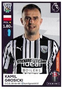 Cromo Kamil Grosicki - Premier League Inglese 2020-2021 - Panini