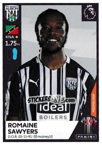 Figurina Romaine Sawyers - Premier League Inglese 2020-2021 n. 574 - Panini