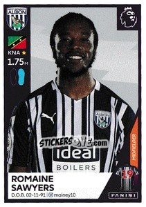 Cromo Romaine Sawyers - Premier League Inglese 2020-2021 - Panini