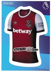 Sticker Home Kit (West Ham United) - Premier League Inglese 2020-2021 - Panini