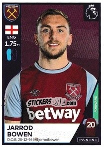 Sticker Jarrod Bowen - Premier League Inglese 2020-2021 - Panini