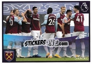 Cromo Bubbling Hammers - Premier League Inglese 2020-2021 - Panini