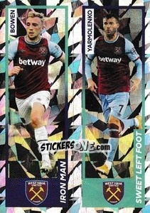 Sticker Jarrod Bowen / Andriy Yarmolenko - Premier League Inglese 2020-2021 - Panini