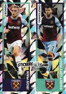 Sticker Jarrod Bowen / Andriy Yarmolenko - Premier League Inglese 2020-2021 n. 612 - Panini