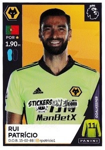 Figurina Rui Patricio - Premier League Inglese 2020-2021 - Panini