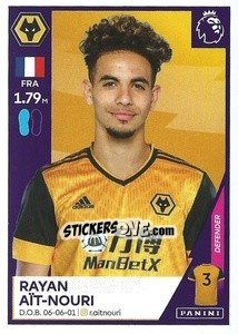 Cromo Rayan Aït-Nouri - Premier League Inglese 2020-2021 - Panini