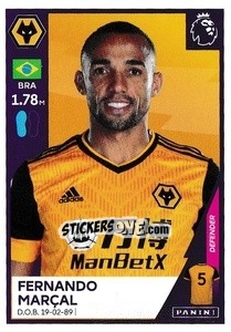 Cromo Fernando Marçal - Premier League Inglese 2020-2021 n. 619 - Panini