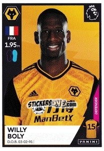 Sticker Willy Boly - Premier League Inglese 2020-2021 - Panini
