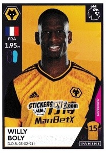 Sticker Willy Boly - Premier League Inglese 2020-2021 n. 620 - Panini