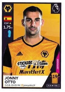 Figurina Jonny Otto - Premier League Inglese 2020-2021 - Panini