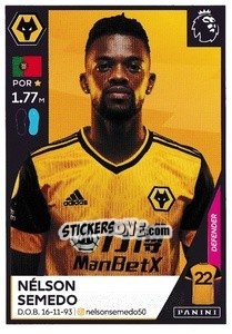 Sticker Nélson Semedo - Premier League Inglese 2020-2021 n. 623 - Panini
