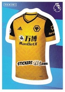 Sticker Home Kit (Wolverhampton Wanderers) - Premier League Inglese 2020-2021 n. 626 - Panini