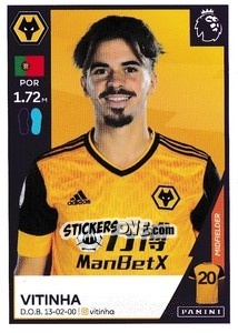 Sticker Vitinha - Premier League Inglese 2020-2021 n. 629 - Panini