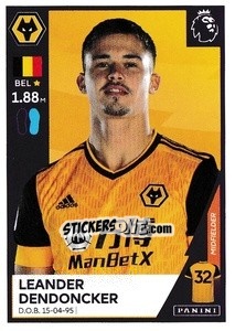Sticker Leander Dendoncker - Premier League Inglese 2020-2021 n. 631 - Panini