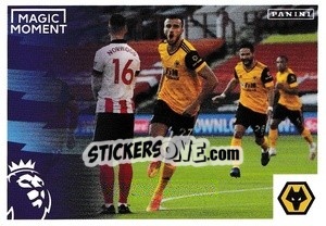 Sticker Romain Saïss (Magic Moment) - Premier League Inglese 2020-2021 n. 640 - Panini