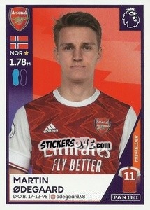 Sticker Martin Odegaard - Premier League Inglese 2020-2021 n. U2 - Panini