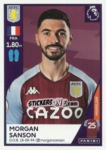 Cromo Morgan Sanson - Premier League Inglese 2020-2021 n. U3 - Panini