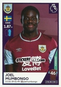 Cromo Joel Mumbongo - Premier League Inglese 2020-2021 n. U11 - Panini