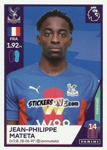 Sticker Jean-Philippe Mateta - Premier League Inglese 2020-2021 n. U14 - Panini