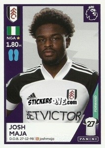 Sticker Josh Maja - Premier League Inglese 2020-2021 n. U18 - Panini