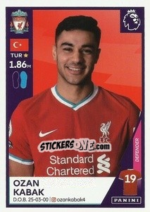 Sticker Ozan Kabak - Premier League Inglese 2020-2021 n. U21 - Panini