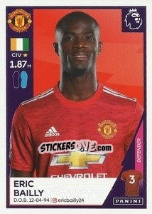 Sticker Eric Bailly - Premier League Inglese 2020-2021 n. U27 - Panini