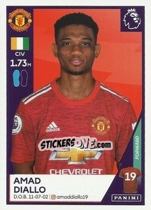 Sticker Amad Diallo - Premier League Inglese 2020-2021 n. U28 - Panini