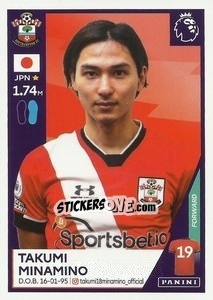 Sticker Takumi Minamino - Premier League Inglese 2020-2021 n. U35 - Panini