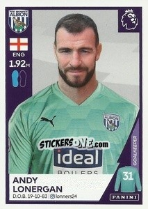 Sticker Andy Lonergan - Premier League Inglese 2020-2021 n. U39 - Panini