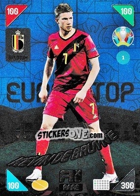 Sticker Kevin De Bruyne - UEFA Euro 2020 Kick Off. Adrenalyn XL n. 1 - Panini