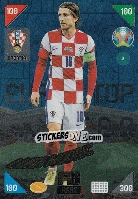 Sticker Luka Modric - UEFA Euro 2020 Kick Off. Adrenalyn XL n. 2 - Panini