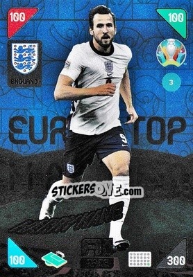 Sticker Harry Kane - UEFA Euro 2020 Kick Off. Adrenalyn XL n. 3 - Panini