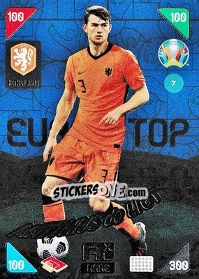 Figurina Matthijs de Ligt - UEFA Euro 2020 Kick Off. Adrenalyn XL - Panini