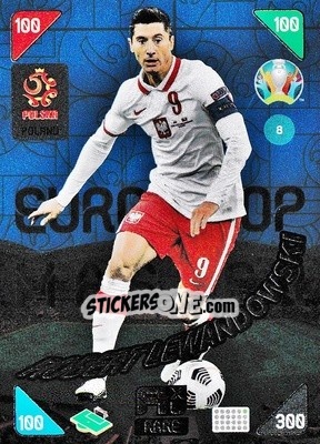 Sticker Robert Lewandowski - UEFA Euro 2020 Kick Off. Adrenalyn XL - Panini